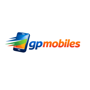 Modern gpmobiles logo with gradient smartphone (1)
